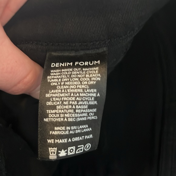 DENIM Forum The Lola High Rise Skinny Crop Jeans Black - Picture 15 of 15